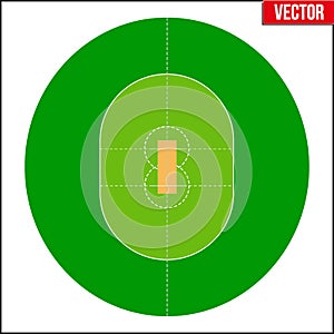 Cricket Field Vector illustration