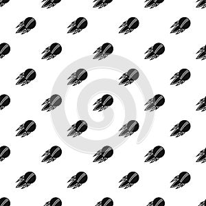 Cricket fire ball pattern seamless vector