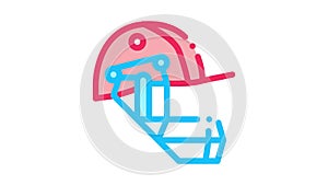 Cricket Helmet Icon Animation