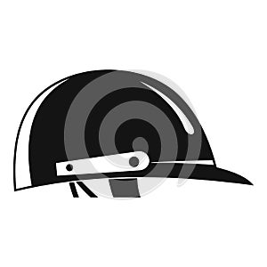 Cricket helmet logo, simple style