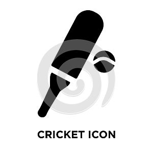 Cricket icon vector isolated on white background, logo concept o