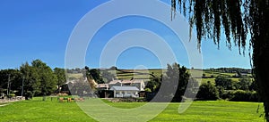 The cricket pavilion in, Bradley, Keighley, Yorkshire, UK