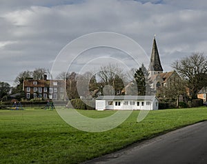 Cricket Pavillion on a Village Green