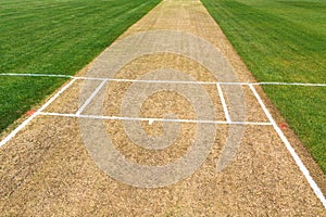 Cricket pitch sport field