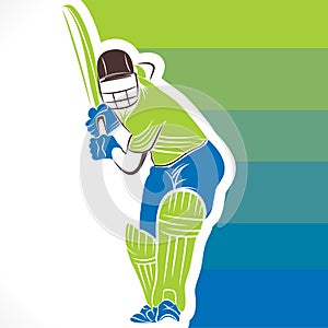 Cricket player banner design