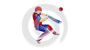 Cricket player icon animation