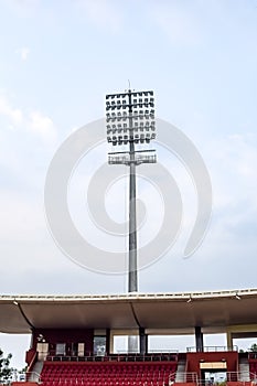 Cricket stadium flood lights poles at Delhi, India, Cricket Stadium Lights