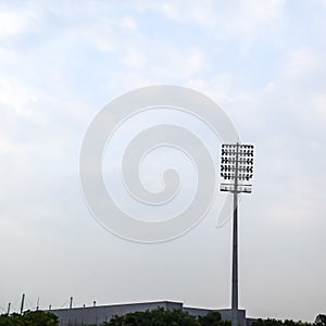 Cricket stadium flood lights poles at Delhi, India, Cricket Stadium Lights