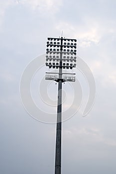 Cricket stadium flood lights poles at Delhi, India, Cricket Stadium Lights