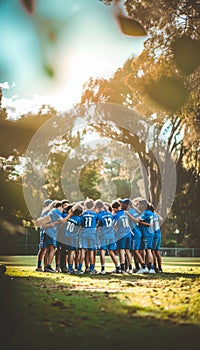 Cricket team spirit capturing intimate moments of unity, victory, and bond within the cricket team