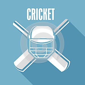 Cricket text with cricket objects.