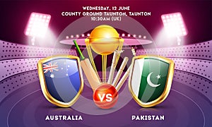 Cricket tournament participant country Australia vs Pakistan.