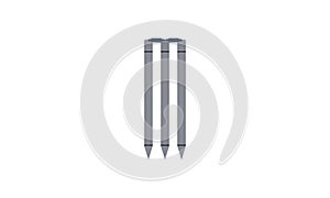 Cricket wicket icon simple style vector image