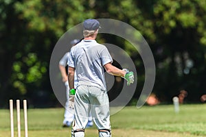 Cricket Wicket Keeper Action