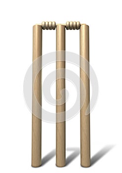 Cricket Wickets Front Isolated