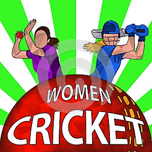 Cricket women poster