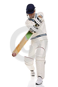 Cricketer playing ashot