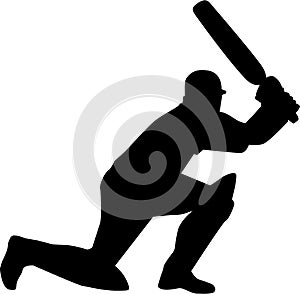 Cricketer Silhouette