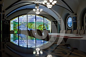 Cricova winery, wine sampling hall