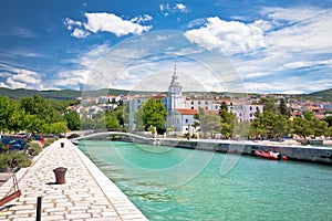 Crikvenica. Church of the Assumption of the Blessed Virgin Mary and Crikvenica waterfront view