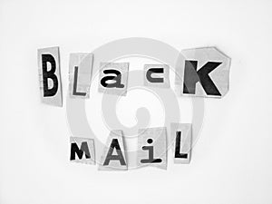 Crime - Blackmail message