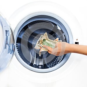 Crime Concept of Money Laundry