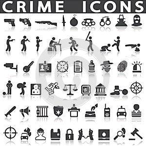 Crime icons