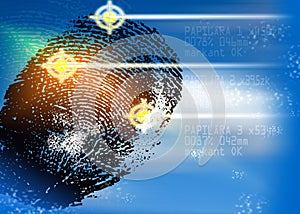 Crime scene - Biometric Security Scanner - Identification
