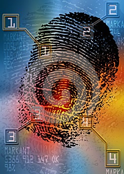 Crimine scena biometrico identificazione 