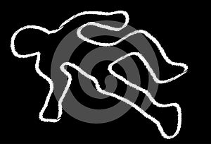 Crime Scene Chalk Outline