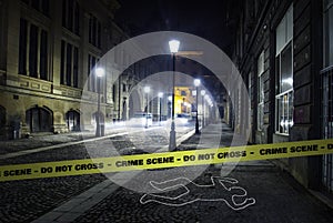 Crime scene investigation photo