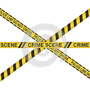 Crime scene do not cross vector design illustration