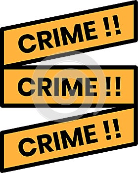 Crime scene icon in line style