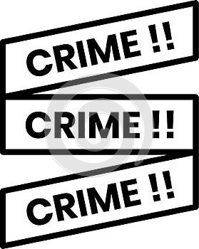 Crime scene icon in line style
