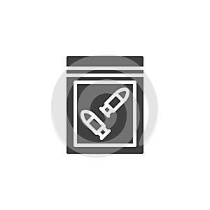 Crime Scene Investigation vector icon