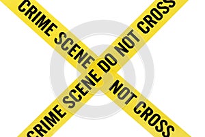 Crime Scene Tape with Clipping Path