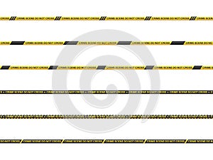 Crime scene tape set