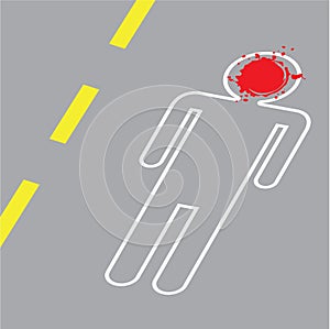Crime Scene Vector Illustration