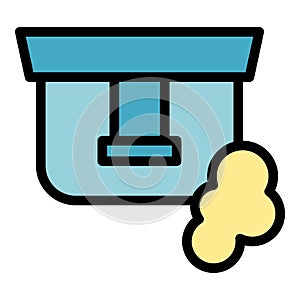 Crime smoke detector icon vector flat