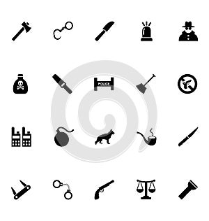 Crime Vector Icons 1