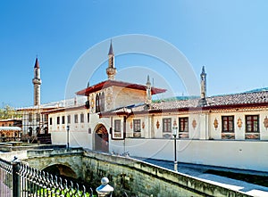 Crimea. Bakhchisarai. The Khan& x27;s Palace. photo