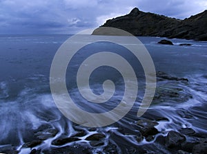 Crimea, Black sea. A surf.