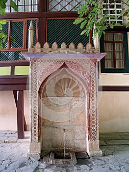 Crimea. The fountain in Bakhchisarai