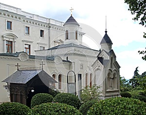 Crimea, Livadiya. Krestovozdvizhenskaya house Church