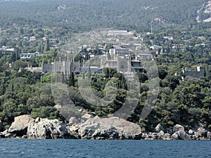 Crimea rocks and Vorontsov palace
