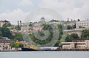 View of the waterfront city of Sevastopol