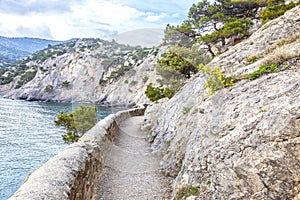 Crimea.Trail Golitsyn. Mount Koba-Kaya, the settlement Novyy Svet