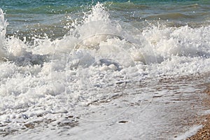 Crimea. Waves on Black sea