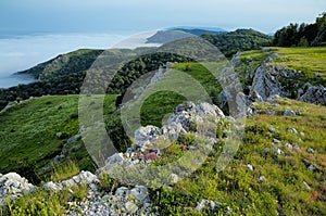 The Crimean Deeplis-Haya Mountain in summer photo