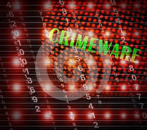 Crimeware Digital Cyber Hack Exploit 3d Illustration